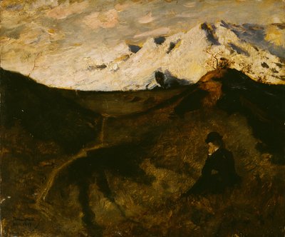 Mountains near Innsbruck by Hjalmer Eilif Emanuel Peterssen